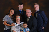 Long family photo